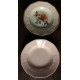 6 assiettes creuses dépareillé couleurs fleurs Digoin Sarreguemines Gien