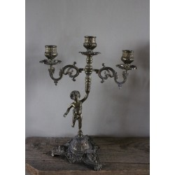 Chandelier régulé trois binets bougie cierge Angelot