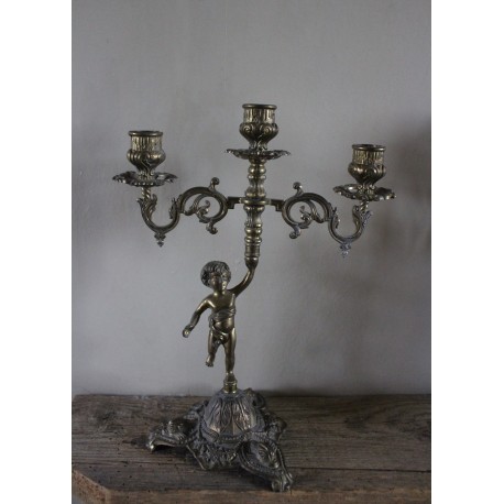 Chandelier régulé trois binets bougie cierge Angelot