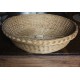 Corbeille ronde osier vintage