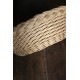 Corbeille ronde osier vintage