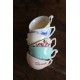 Un lot 6 tasses Couleurs Fleurs Digoin Céranord Saint Amand
