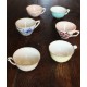 Un lot 6 tasses Couleurs Fleurs Digoin Céranord Saint Amand