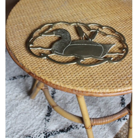 Dessous de plat Laiton Canard