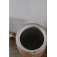 Pot en terre cuite anse rondeur vase