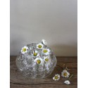 Grand pique fleurs rond verre 19 trous vase