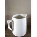 Pichet faïence blanc Digoin Sarreguemines