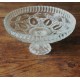 Coupe sur Pied Verre ciselé transparent