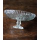 Coupe sur Pied Verre ciselé transparent