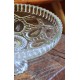 Coupe sur Pied Verre ciselé transparent