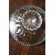 Coupe sur Pied Verre ciselé transparent