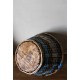 Panier en bois anse ronde vintage tressage bleu noir vintage