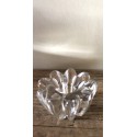 Bougeoir en verre fleur bougie cierge vintage