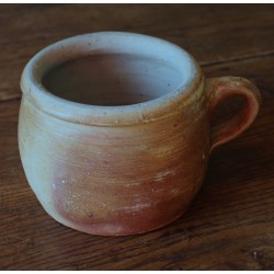 Pot à lait terre cuite rond avec anse