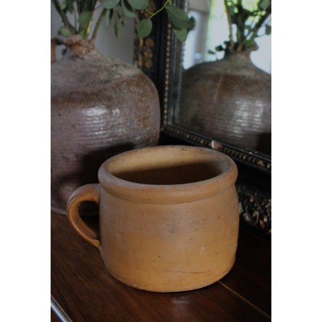 Pot Terre cuite rond avec anse