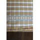 Nappe rectnagle beige carreaux vintage