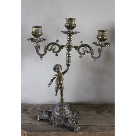 Chandelier régulé trois binets bougie cierge Angelot