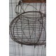 Panier fil de fer salade oeufs anse décors