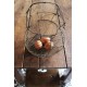 Panier fil de fer salade oeufs anse décors