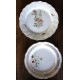 6 petites assiettes paires Badonviller Saint Amand Luzin Digoin Sarreguemines