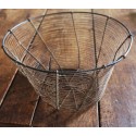 Corbeille ronde métal fil de fer