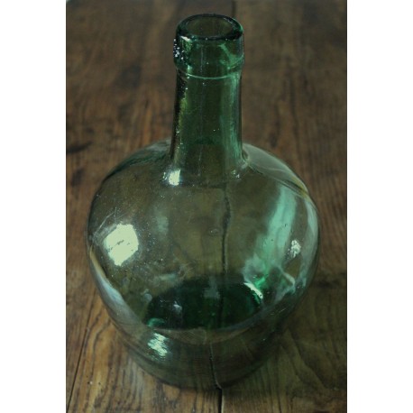 Bonbonne dame jeanne Viresa verre vert
