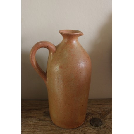 Bouteille à liqueur grès vintage anse 