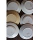 6 assiettes plates dépareillé Marsac Canebière Fontanges Digoin Sarreguemines
