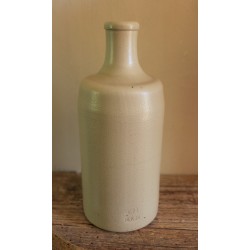 Bouteille à liqueur grès clair vintage