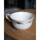 Tasse écru fleurs Alsace Faïence Sarreguemines