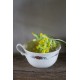 Tasse écru fleurs Alsace Faïence Sarreguemines