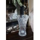 Vase verre ciselé art nouveau fleurs