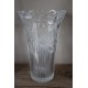 Vase en verre ciselé Roses vintage