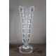 Vase sur pied verre ciselé vintage