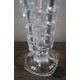 Vase sur pied verre ciselé vintage