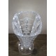 Vase sur pied verre ciselé vintage